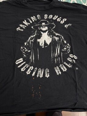 Black WWE Undertaker Graphic Men’s T-Shirt